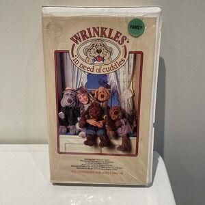 WRINKLES In Need Of Cuddles (VHS 1986) RARE! Tested And Working